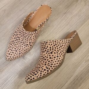 Universal Thread • Cheetah Print Mules with Block Heel 6